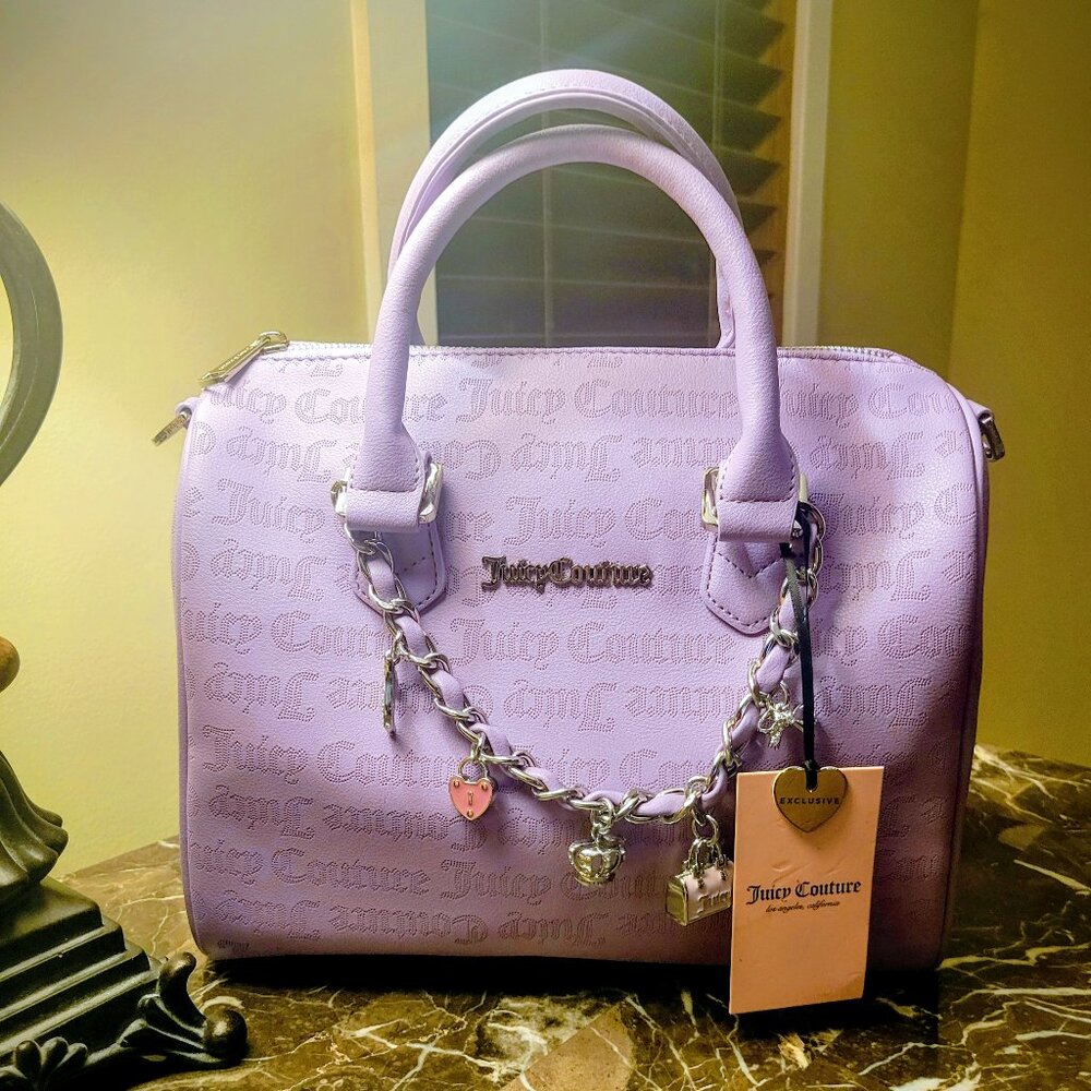 Your Next Obsession - JUICY COUTURE Lavender Princess Satchel w/Charm Attachment